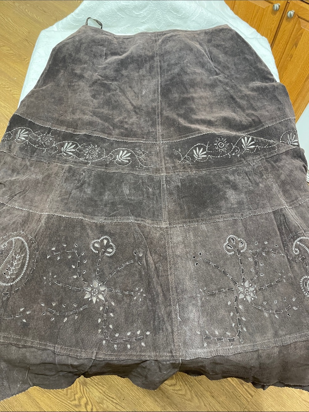 JL Studio Brown Leather Skirt - NWT - Sz 16W